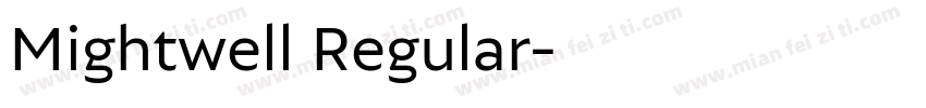 Mightwell Regular字体转换